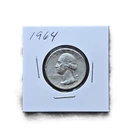 1964 Washington Quarter Silver 90% US Coin Circulated Nice Detail