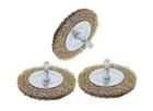 3pk 4" Large Wire Wheel Brush Attachment Drill Circular Paint Rust Removal