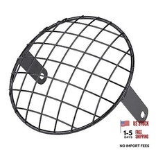 8" Headlight Grille Motorcycle 8 Inch Headlight Mesh Grill Cover Side Black