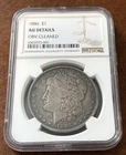 1886 Morgan Dollar NGC AU Details OBV Cleaned