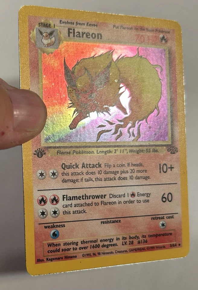 Flareon 03/64 Jungle Holo LP-MP Foto 2 de 4
