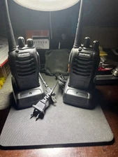 Pair of Baofeng Professional Walkie Talkies w/ Charging Stations