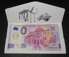 SLOVENIA Null 0 Euro Souvenir Banknote 2025 "Museum of Natural History" Gold