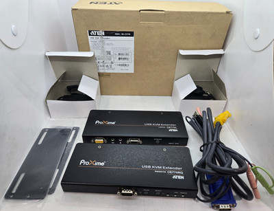 ATEN CE770 USB KVM Extender With Cables & Adapters FAST FREE SHIPPING a