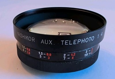 Yashikor Aux Telephoto Conversion Lens 1:4 Vintage Camera Lens Attachment