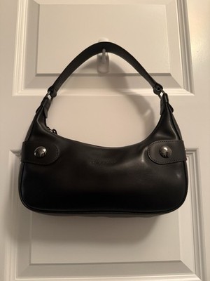 Longchamp Black Leather Shoulder Bag in Excellent Condition 
