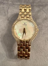 14K GOLD Ladies Concord Les Palais Watch With DIAMOND Bezel & Crown . 29-62-266