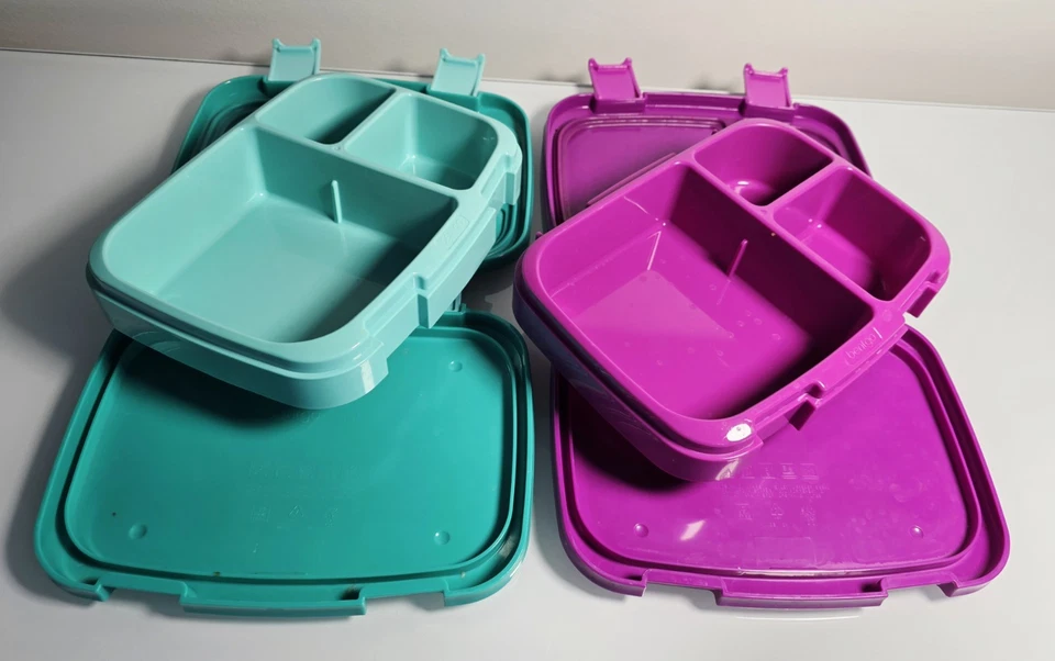 Bentgo Kids Ljnch коробка лот из 2 бирюзовый и фиолетовый - Изображение 4 из 4