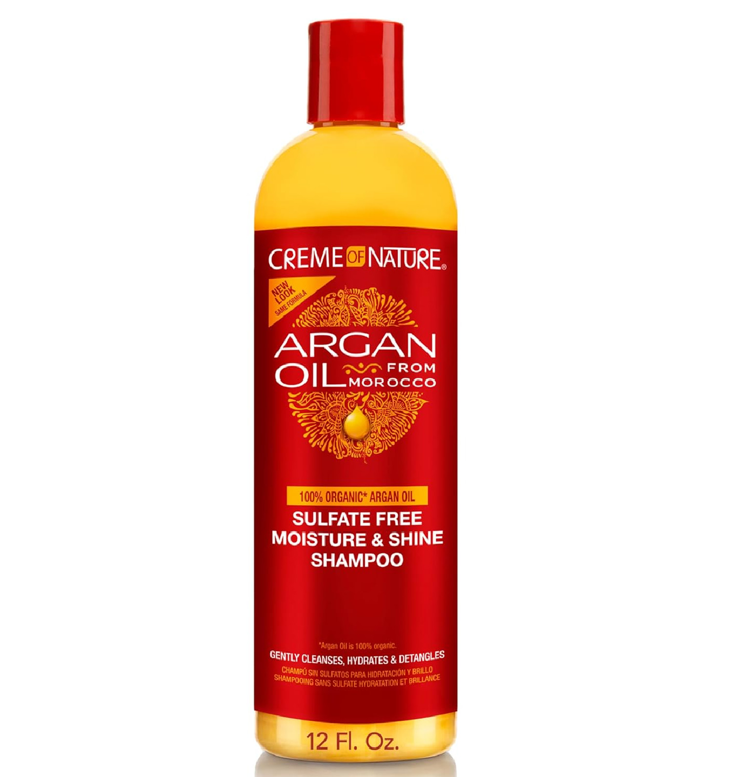 Creme of Nature Argan Oil Shampoo Moisture & Shine Shampoo Sulfate Free Hair ...