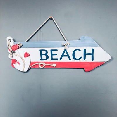 Großer STRAND Pfeil hängend maritim Küste Badezimmer Meer Wohndeko