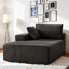 Chaise Lounge Interior con Reposabrazos, Moderno Sofá Tapizado Deshuesado
