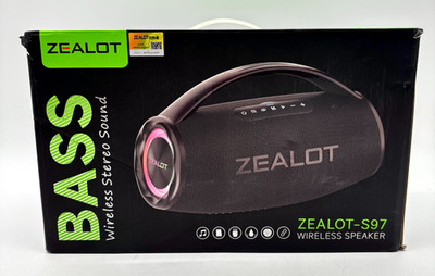 Zealot Bass S-97 Indoor/Outdoor Wireless Bluetooth Speaker Black