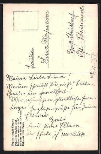 Mann in Debrecener Seidenmantel, Ansichtskarte  - Bild 2 von 2