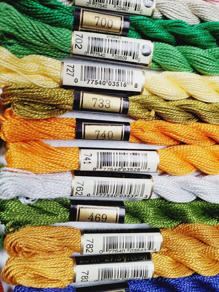 50 DMC Skeins #5 Perle Embroidery Floss Lot of 50 Different Colors A - Image 3 of 4