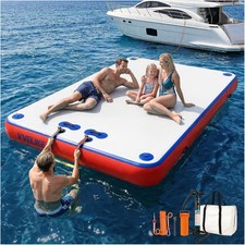 Inflatable Floating Dock Lake Mat 5FT 8FT 10FT Water Island