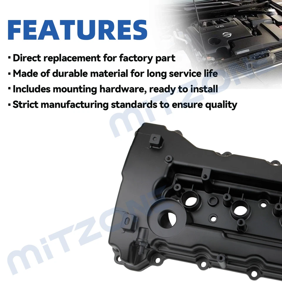 Mitzone Valve Cover for Hyundai 11-15 Sonata 10-13 Tucson KIA 11-16 Optima - Изображение 3 из 4