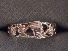 Clogau Tree Of life Ring Size O And Half. Rose And Yellow 9ct Gold Welsh.Worn.