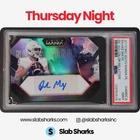 2023 WILD CARD AUTO MANIA DRAKE MAYE COLOR SPLATTER ROOKIE AUTO RC PSA 9