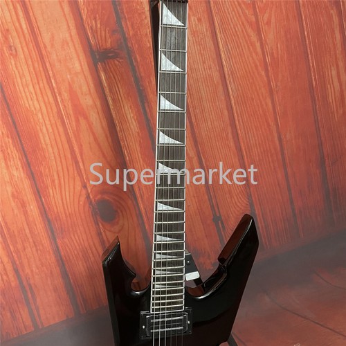 Guitarra Eléctrica 6 Cuerdas Forma Especial Negra Cuerpo Sólido FR Bridge en Stock - Imagen 6 de 7