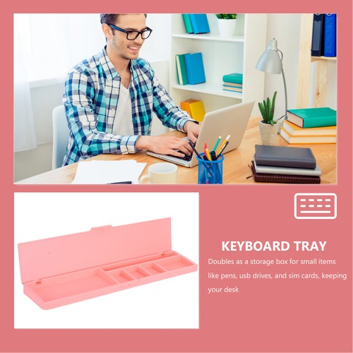 Keyboard Storage Box Girl Adjustable Tray Computer Stand Wrist Rest - Afbeelding 11 van 12