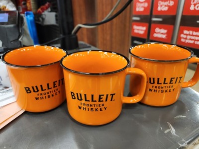 Bulleit Bourbon Whiskey Promotional Coffee Cups 8oz Mug