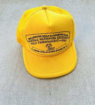 Vintage Special Olympics Trucker Hat SnapBack 1988 Charity Saints Golf Event