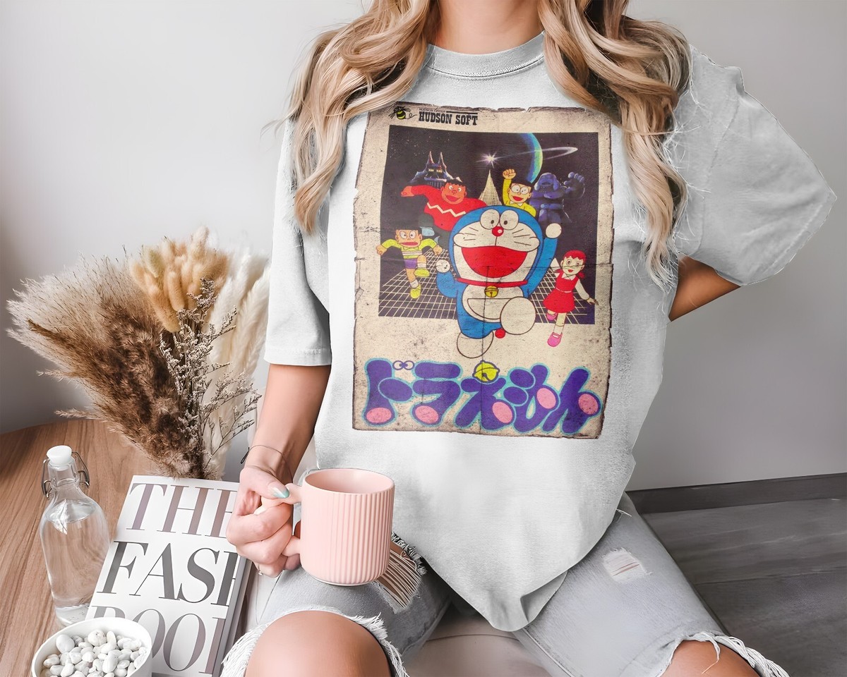 Doraemon - 8 bit NE System Game Art T-Shirt 8 Colors Sizes S
