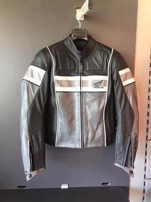 GIACCA MOTO IN PELLE SUOMY HONDA LADY NERO TAGLIA L | eBay