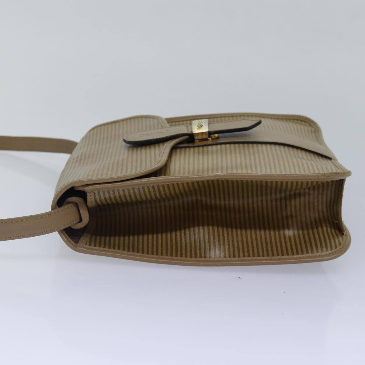 Borsa a tracolla SAINT LAURENT in PVC beige oro originale bs17304