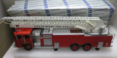 CONRAD 1/50 #5509 AERIAL LADDER FIRE ENGINE TRUCK CITY OF MIAMI