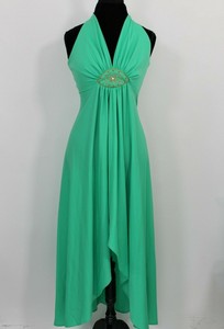 green empire waist dress