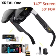 Xreal One Smart AR Glasses with X1 Chip Native 3DoF 147" 50°FOV 120Hz HD Display
