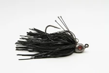 Custom Handmade Swim Jig 1oz Black Death 2 Pack