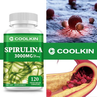 120pcs Spirulina 3000mg - Weight Lose, Immune System Health, Promote Metabolism