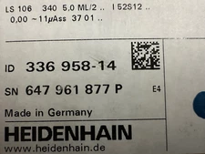 HEIDENHAIN LS 106 340 linear scale 275066-14 295709-14 ID 336958-14 new in box