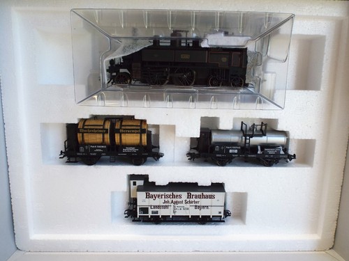 TRIX 21248 PFALZBAHN PALATINE FREIGHT SET 2-4-4 LOCO & 3 WAGENS NOS MIB (OO2900) - Picture 2 of 6