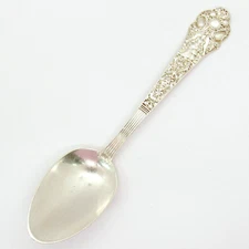 STERLING SILVER GORHAM MEDICI OLD 7'' DESSERT OVAL SOUP SPOON NO MONOGRAM .925