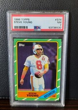 Steve Young 1986 Topps RC PSA 7 Centered Beauty Rookie Card #374. rookie card picture