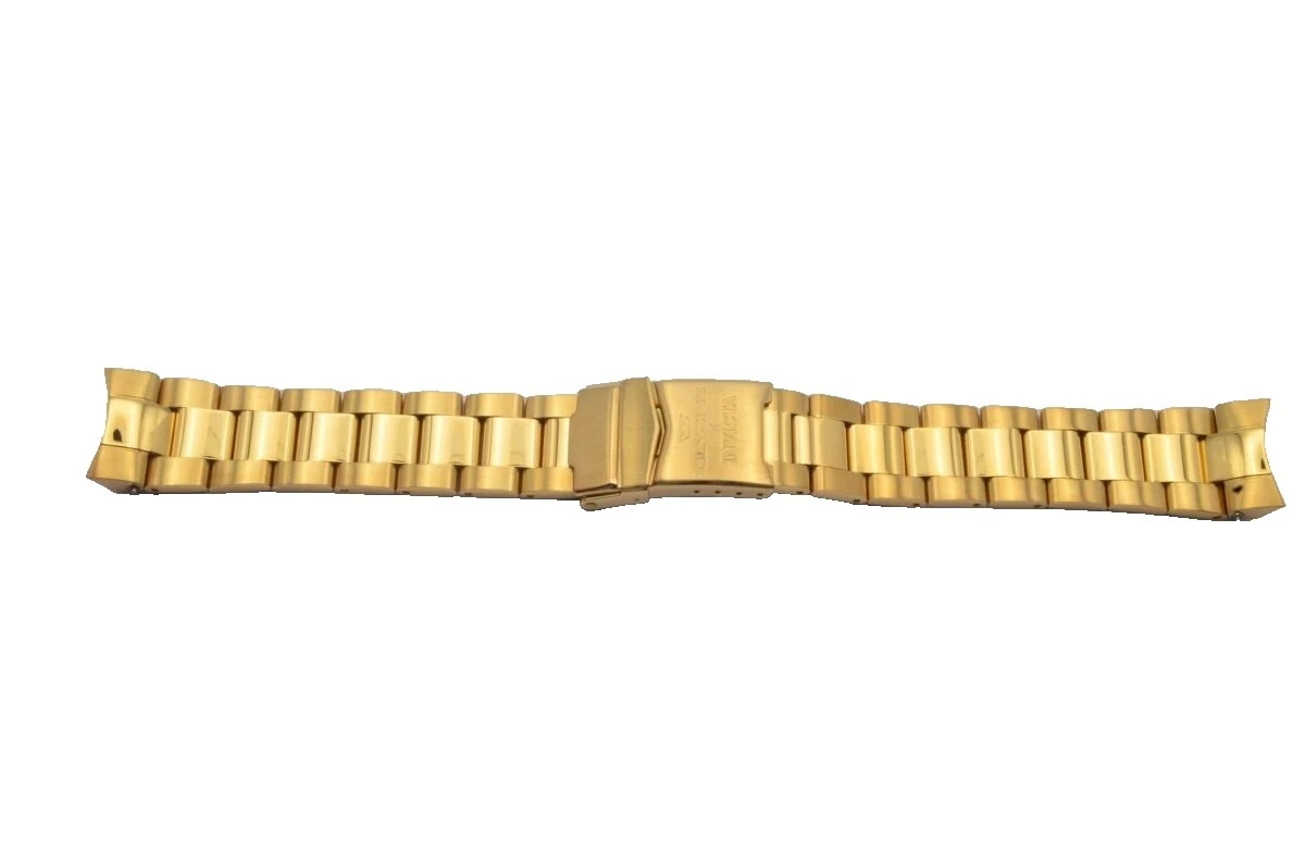 Invicta Gold Plated Wristwatch Bands