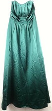 Davids Bridal Bridesmaid Formal Strapless Dress Green Prom 84066 Women's 10