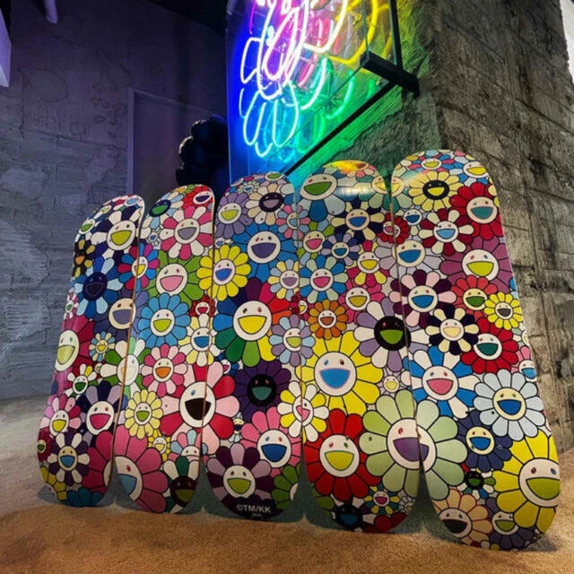 Takashi Murakami flower skateboard deck set Complexcon kaikai kiki