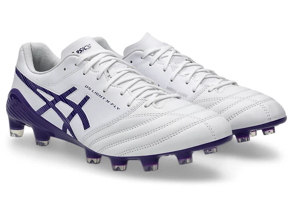 ASICS Football Soccer Shoes DS LIGHT X-FLY 5 White Purple ASICS Football Soccer Shoes DS LIGHT X-FLY 5 White Purple