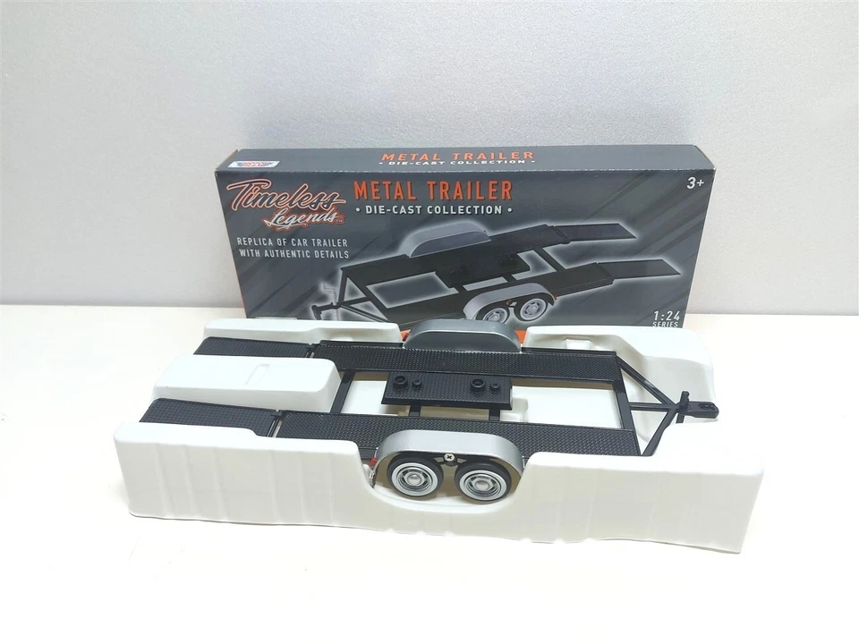 Carrello Trasporto Auto Trailer Universale - 1/24 MotorMax - Immagine 4 di 4