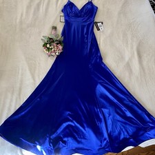 Teeze Me Royal Blue Formal Dress P Glam Size 9