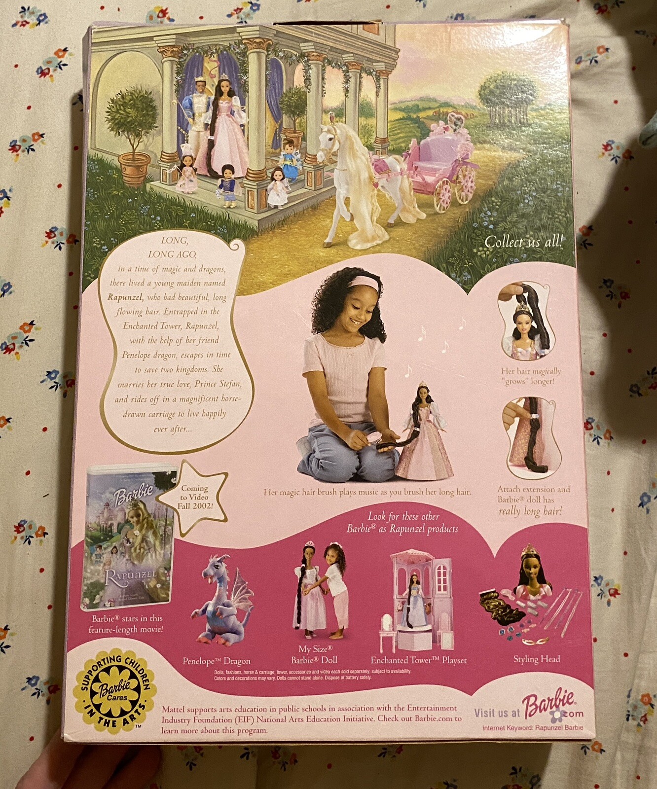 RARE 2001 Barbie Rapunzel African American Magical Grow Hair Mattel #55533