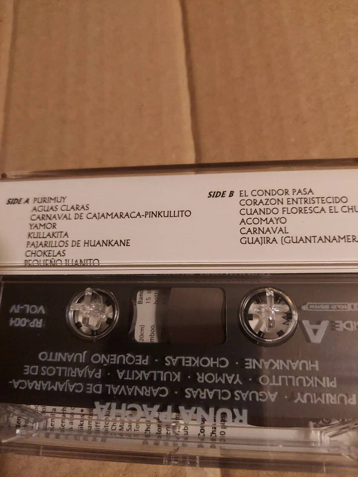 RUNA PACHA Vol. 4 Cassette Tape 1994 World Music Andes South American - Image 2 of 2
