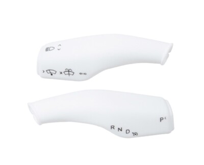 Tesla Model Y Juniper 2025 Accessories - Silicone Steering Wheel, Gear Shift, Wiper & Paddle Covers Set (White) - View #6