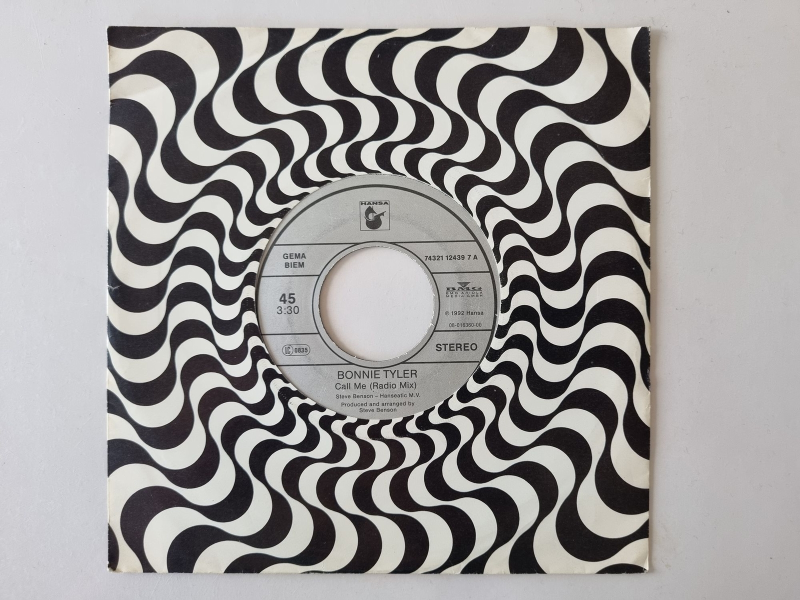 Bonnie Tyler - Call me (Radio Edit) 7'' Vinyl Germany