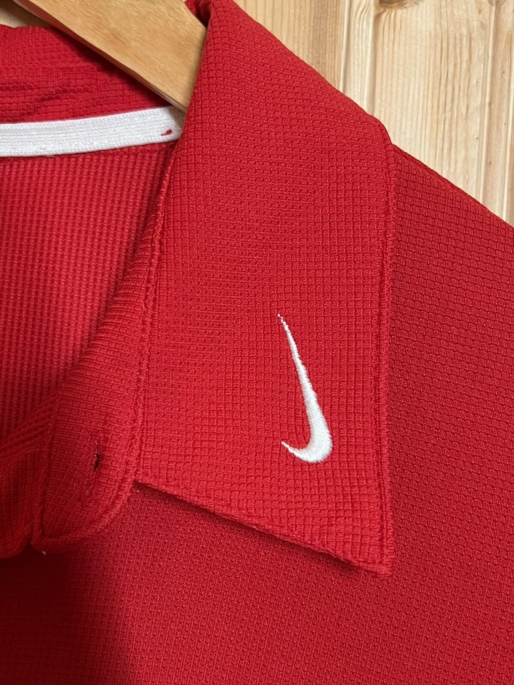 Nike Radford University Highlanders RU Dri Fit Polo Shirt Red Baseball mens XL - Image 4 of 4