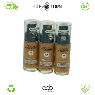 Revlon ColorStay Makeup for Normal/Dry Skin Buff 150 3er Pack